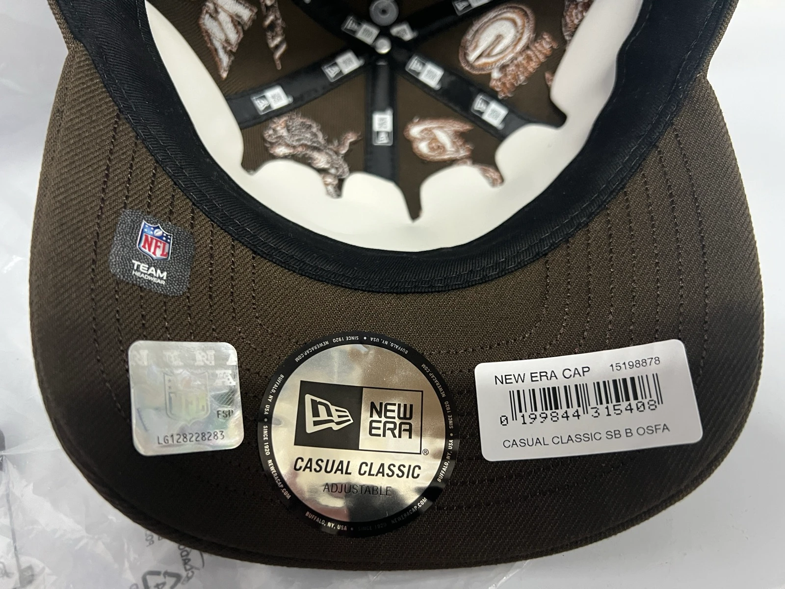 New Era NFL x Bad Bunny All Over Logos Brown OSFA Cap – photo 11